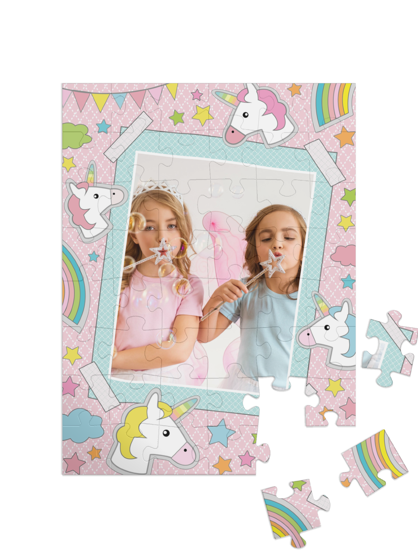 „Samolepky šťastie“ puzzle na výšku