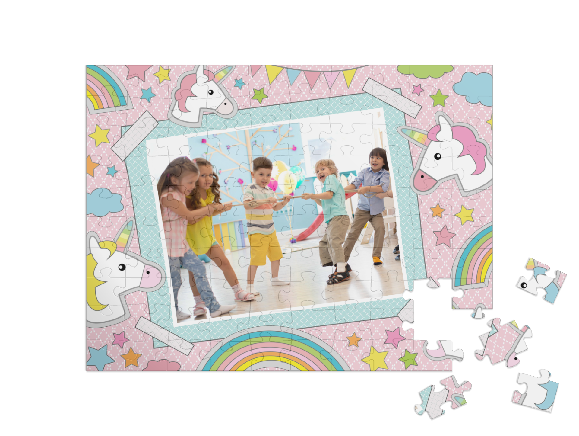 „Samolepky šťastie“ puzzle na šírku