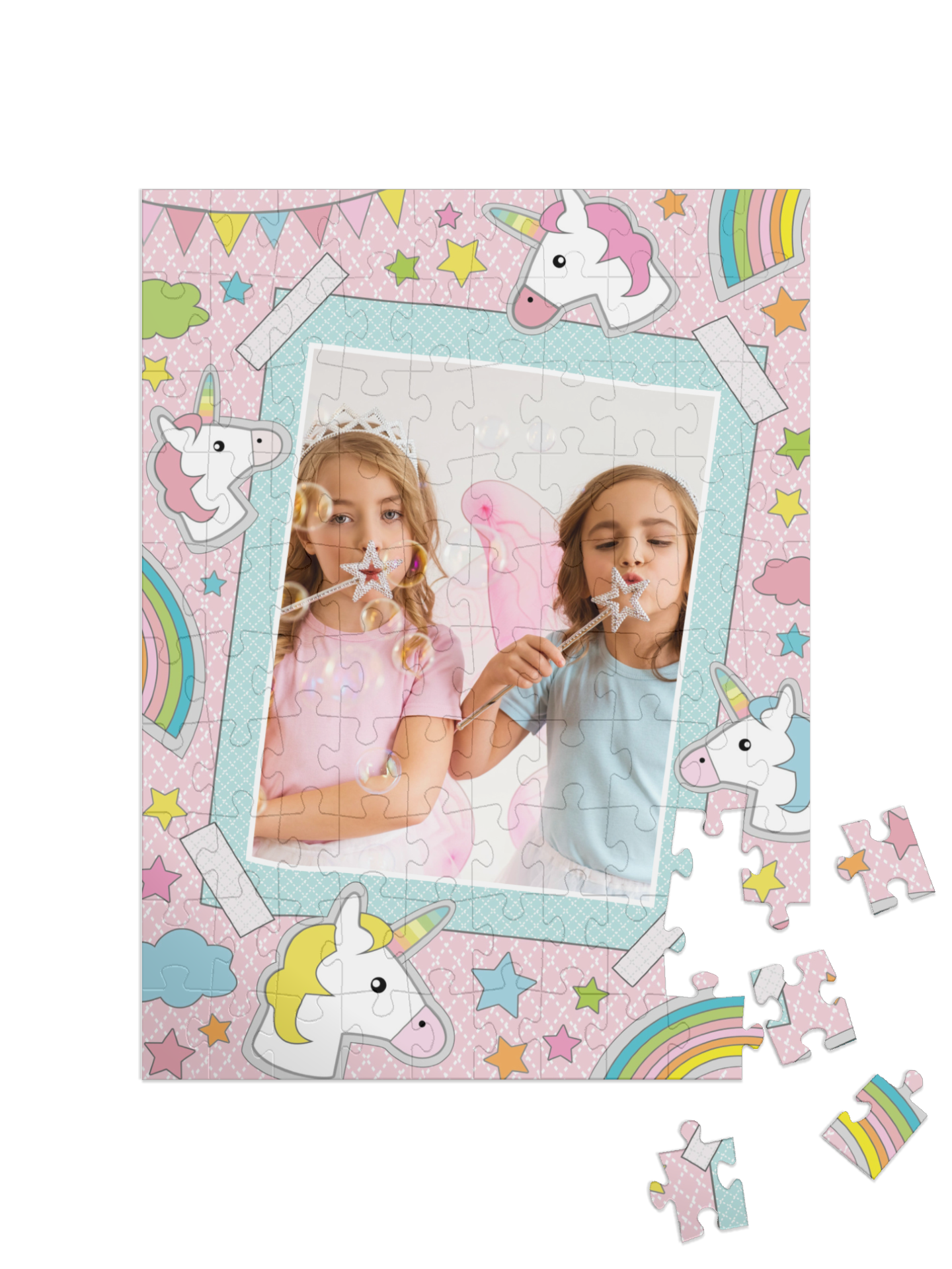 „Samolepky šťastie“ puzzle na výšku